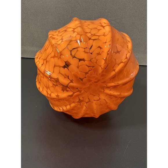 Hand Blown Art Glass Pumpkin - Picture 8 of 8